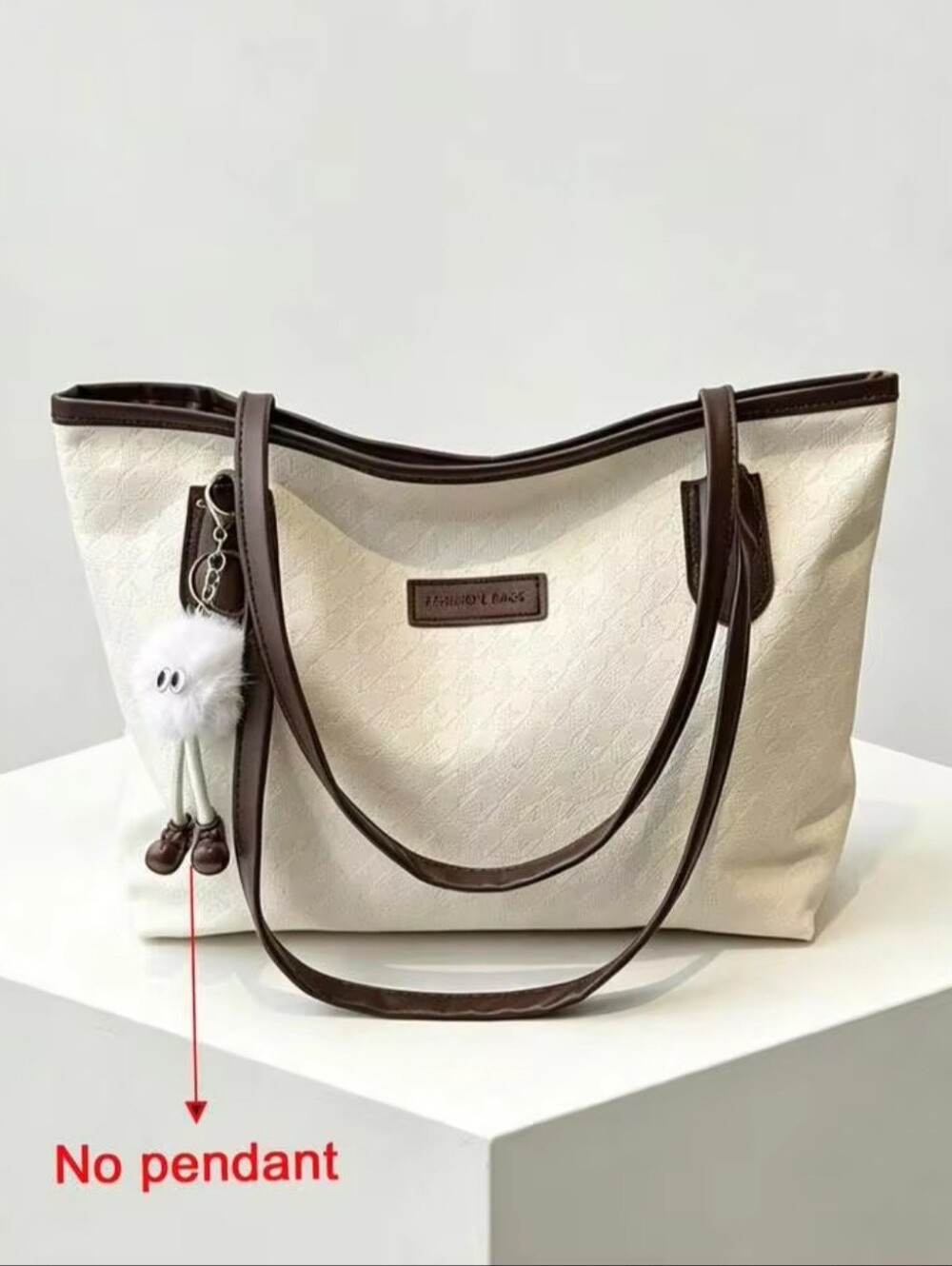 FP White&Coffee Large Capacity Women's Fashion multifunctional Shoulder Bag, New